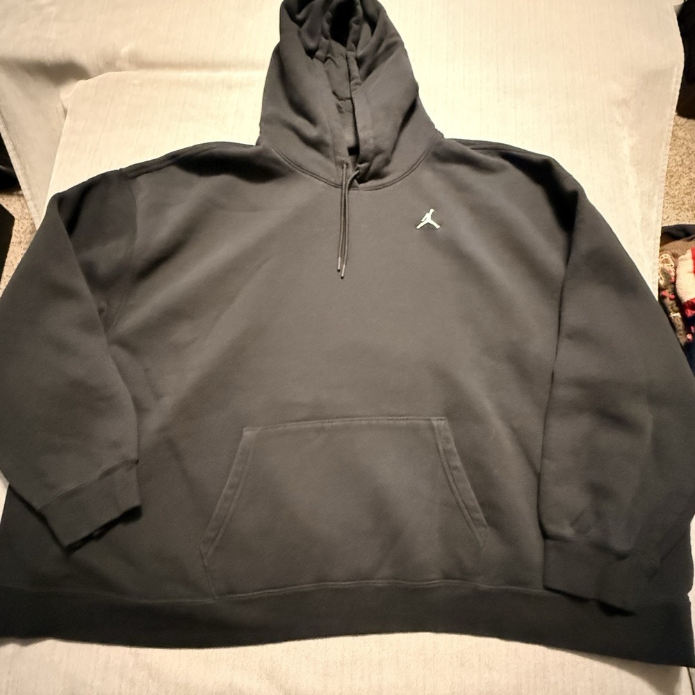 Nike Jordan Mens 3XL Black Loose Fit Pullover Hoodie Jumpman Sweatshirt